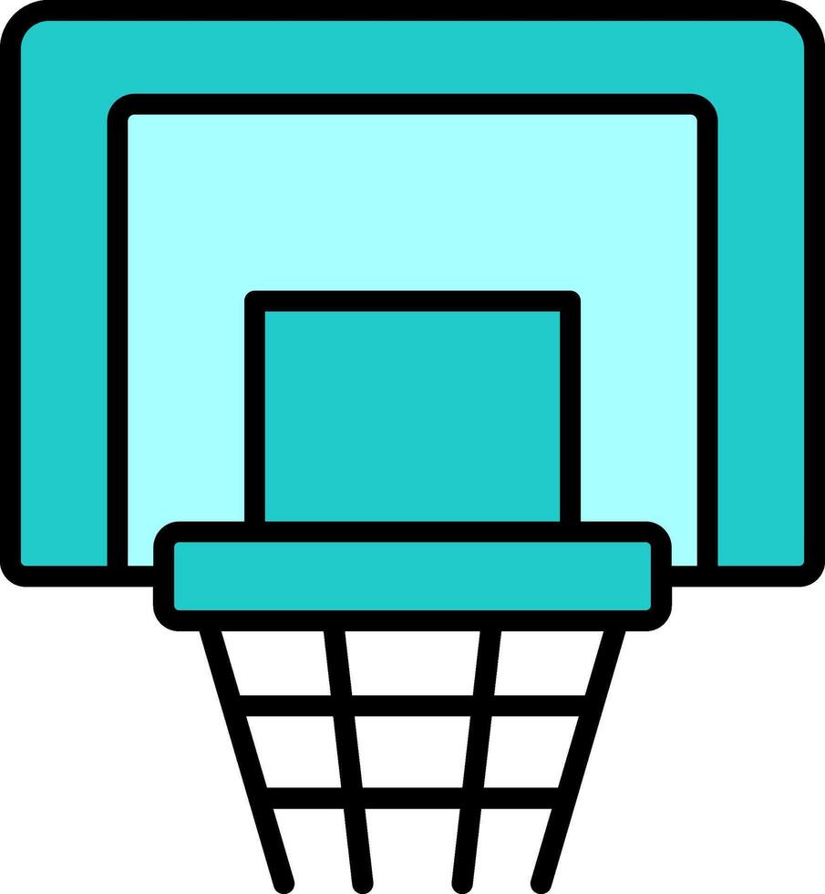 icono de vector de aro de baloncesto