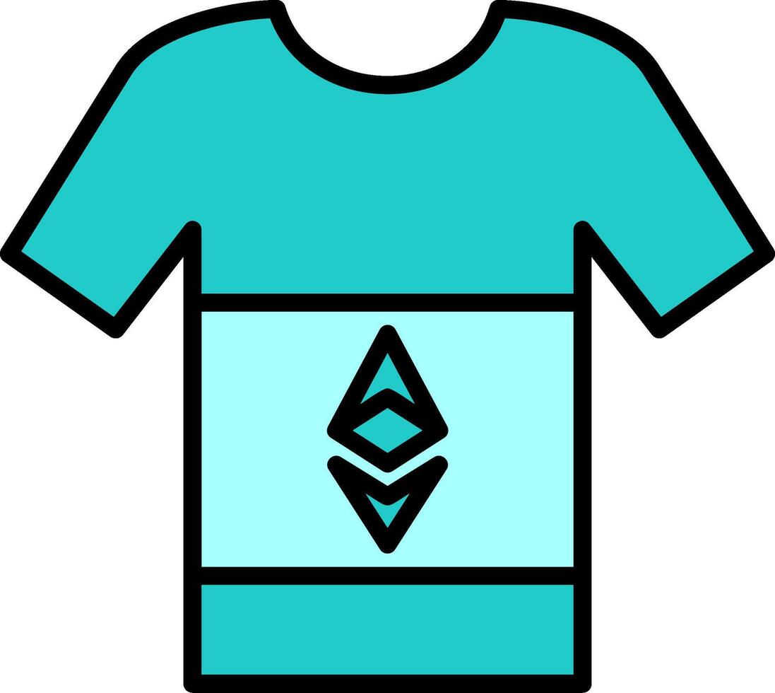 Ethereum Tshirt Vector Icon