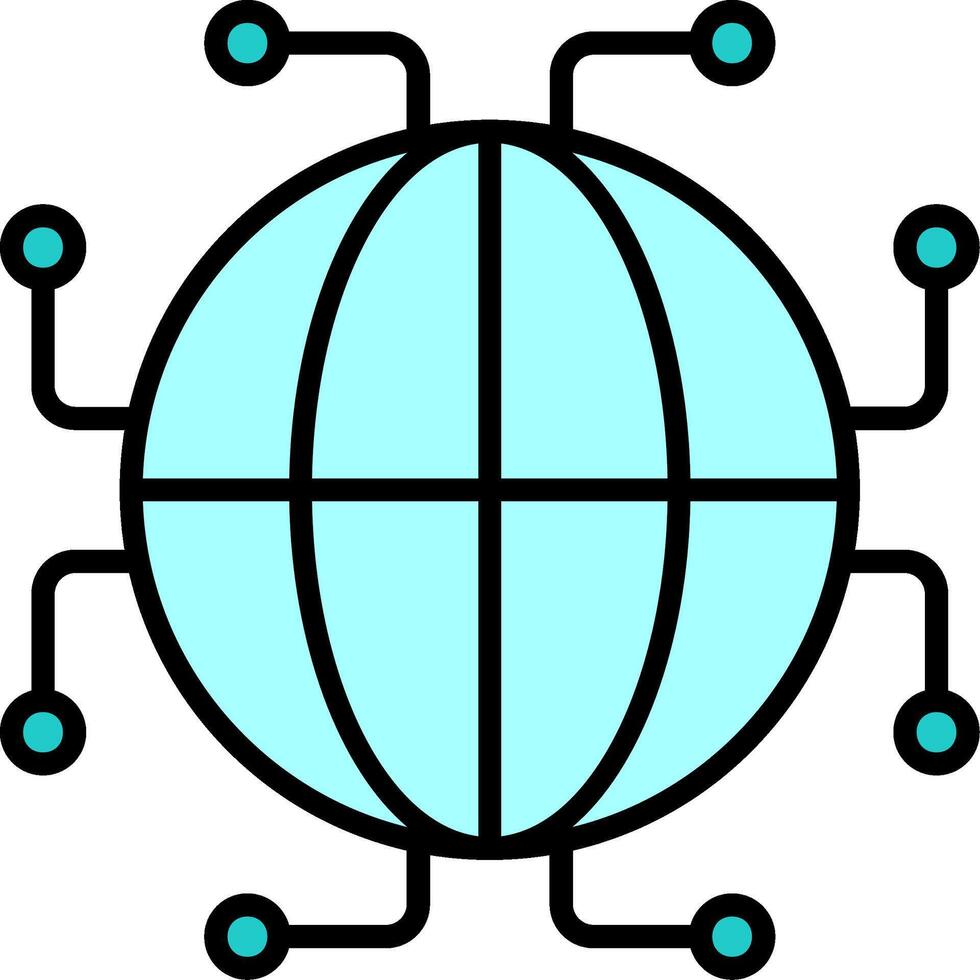 Digtal World Vector Icon