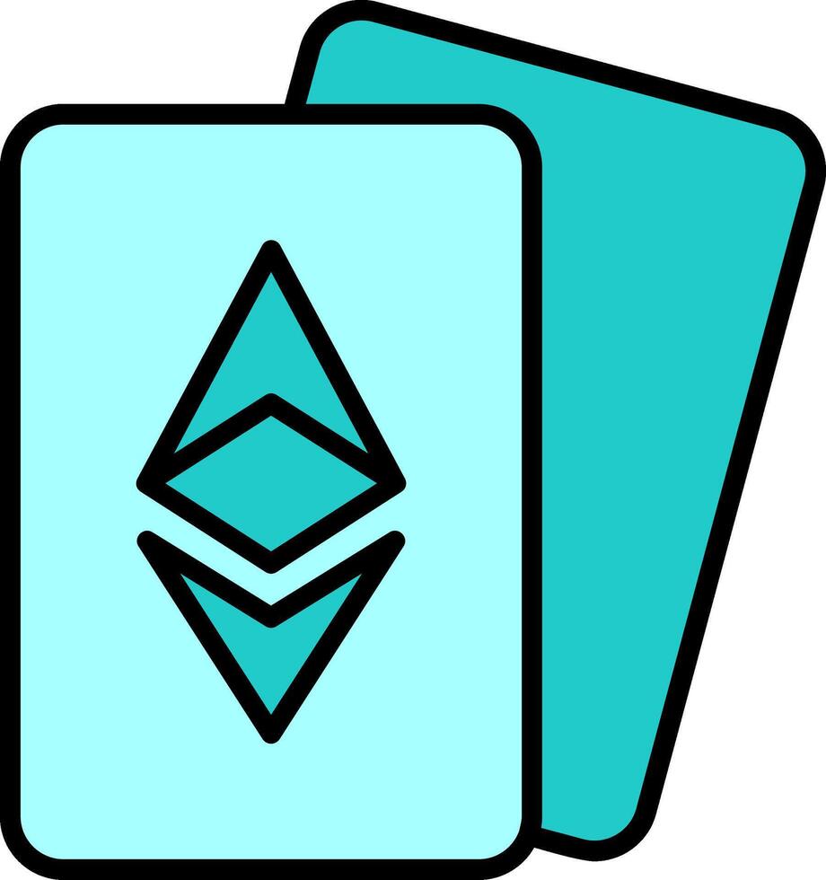 Ethereum Cards Vector Icon