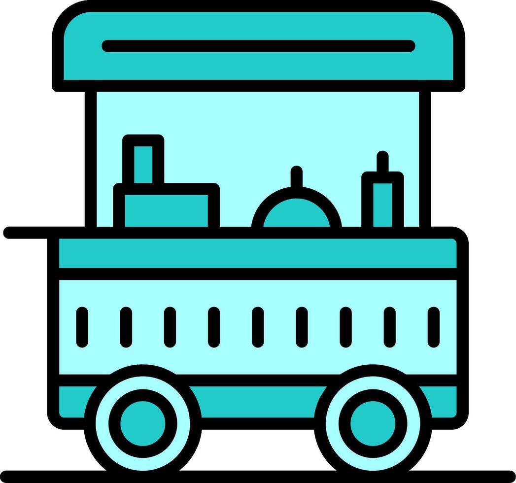 Food Cart Vector Icon