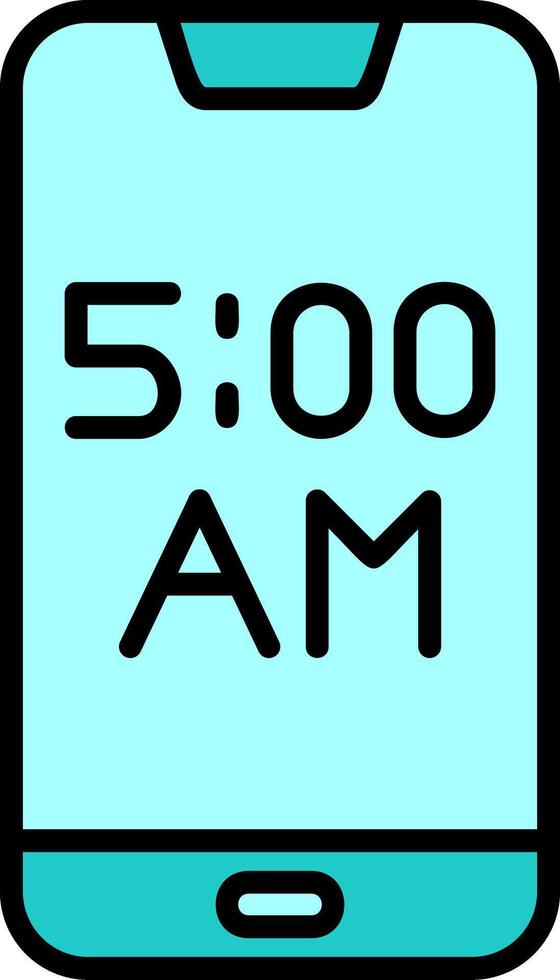 Smartphone Alarm Vector Icon