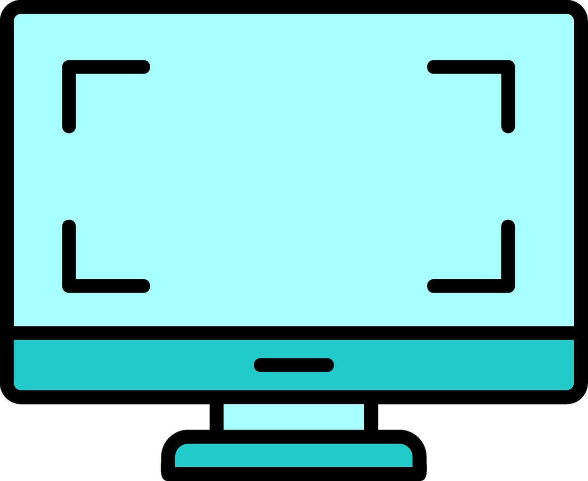 monitor de icono de vector