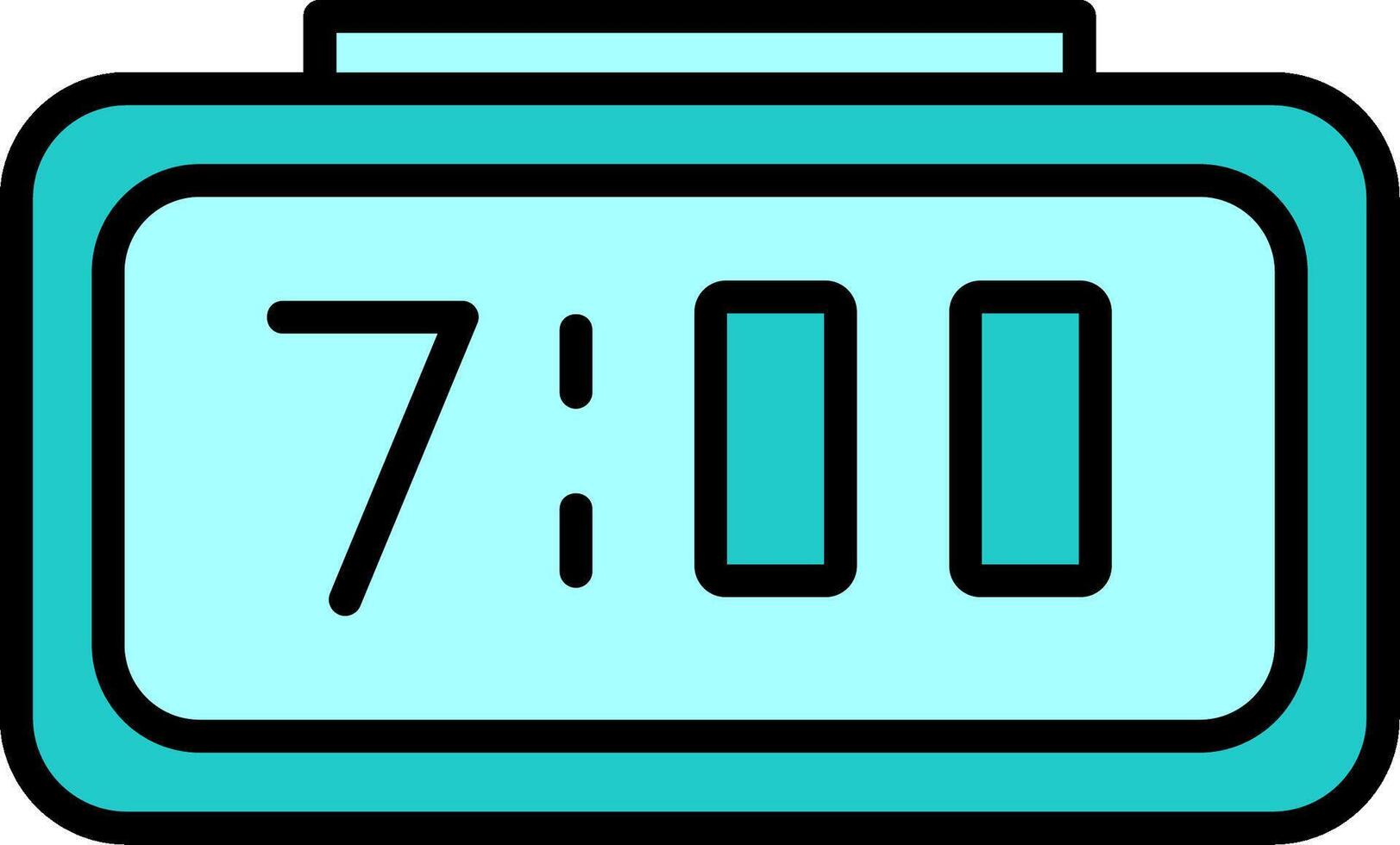 Digital Clock Vector Icon