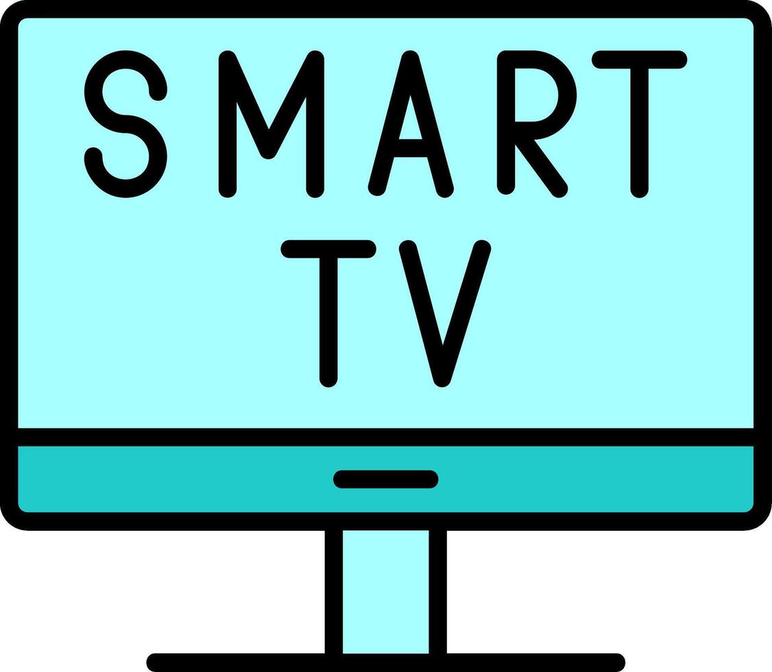 icono de vector de smart tv