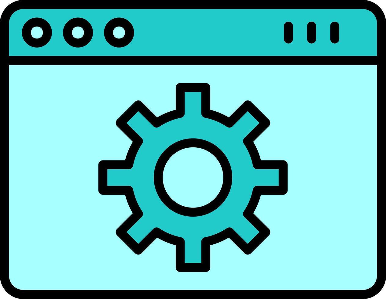 Web Page Setting Vector Icon