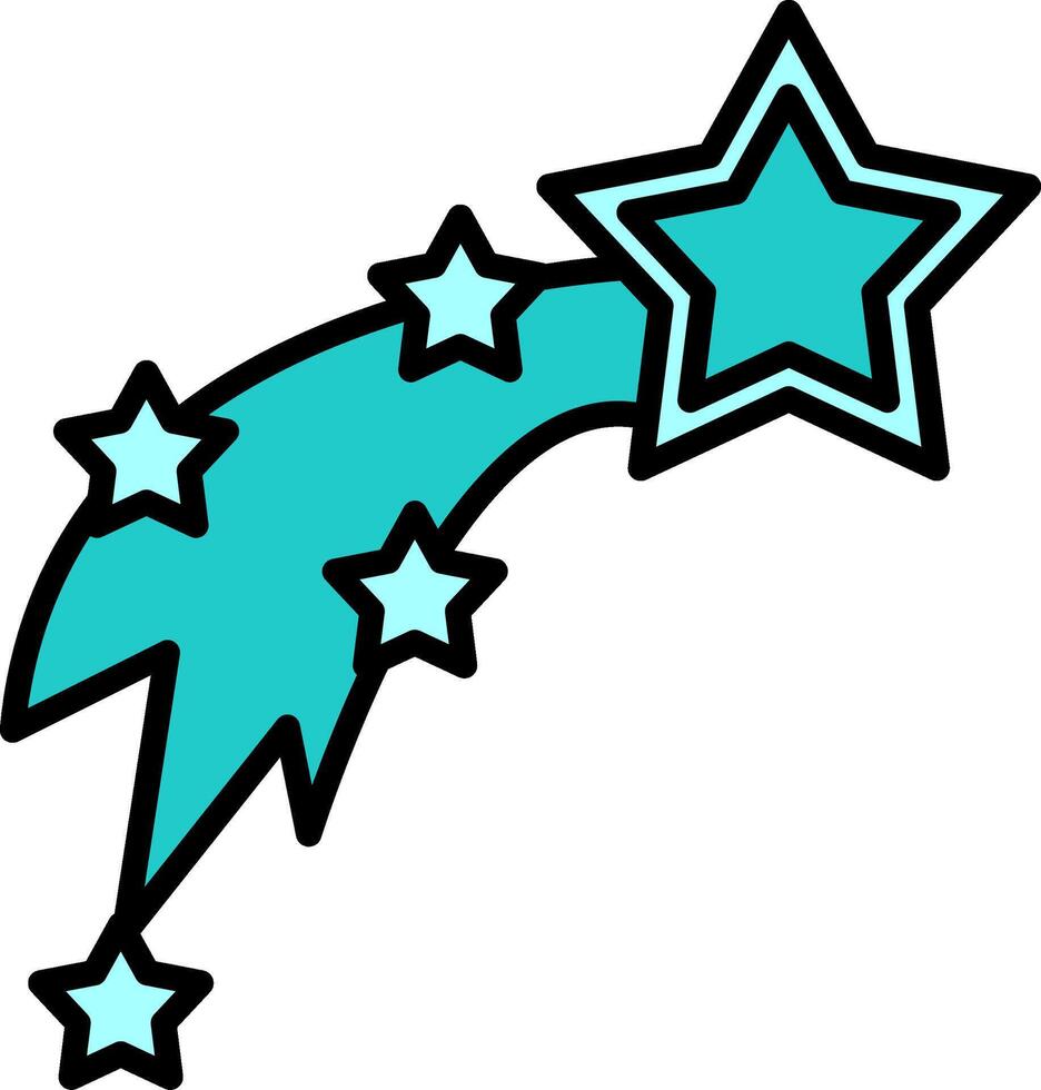 Shooting Stars Vector Icon