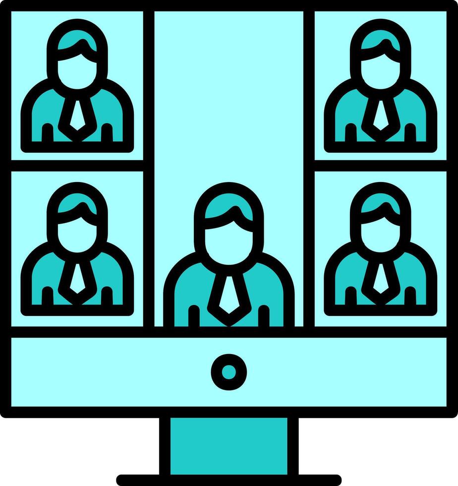 Conference call Vector Icon