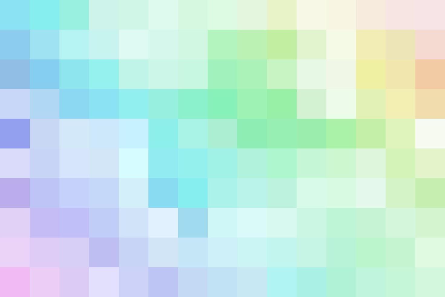 Soft pastel pixel background, gradient abstract tile background. Rectangular colourful check pattern. vector