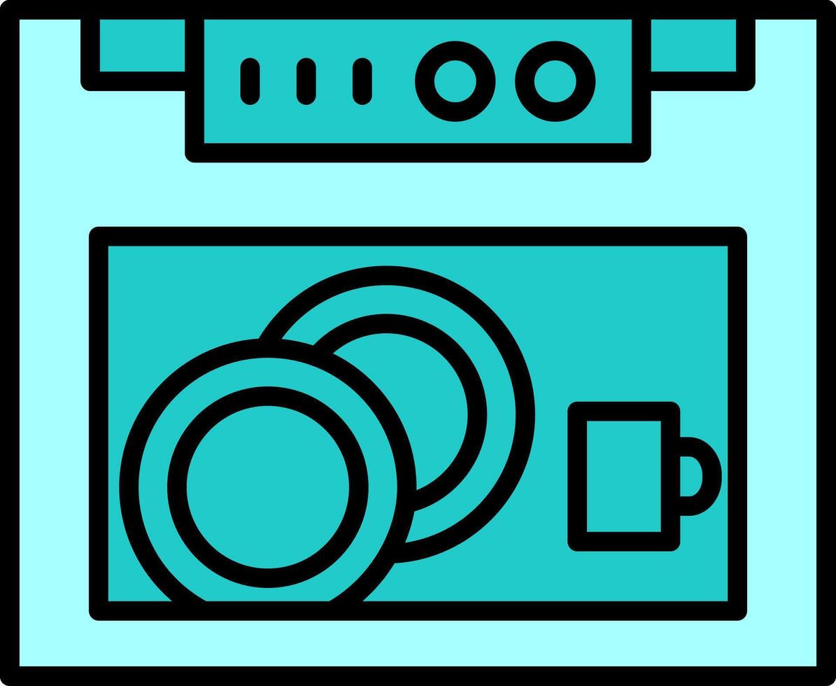 Dish Washer Vector Icon