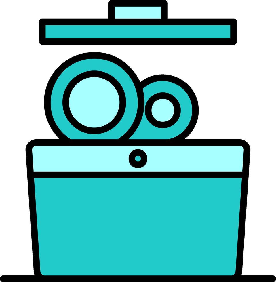 Dish Washer Vector Icon