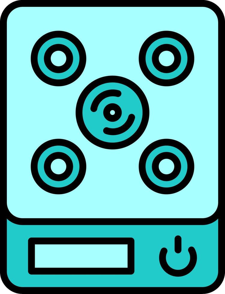 Induction Stove Vector Icon