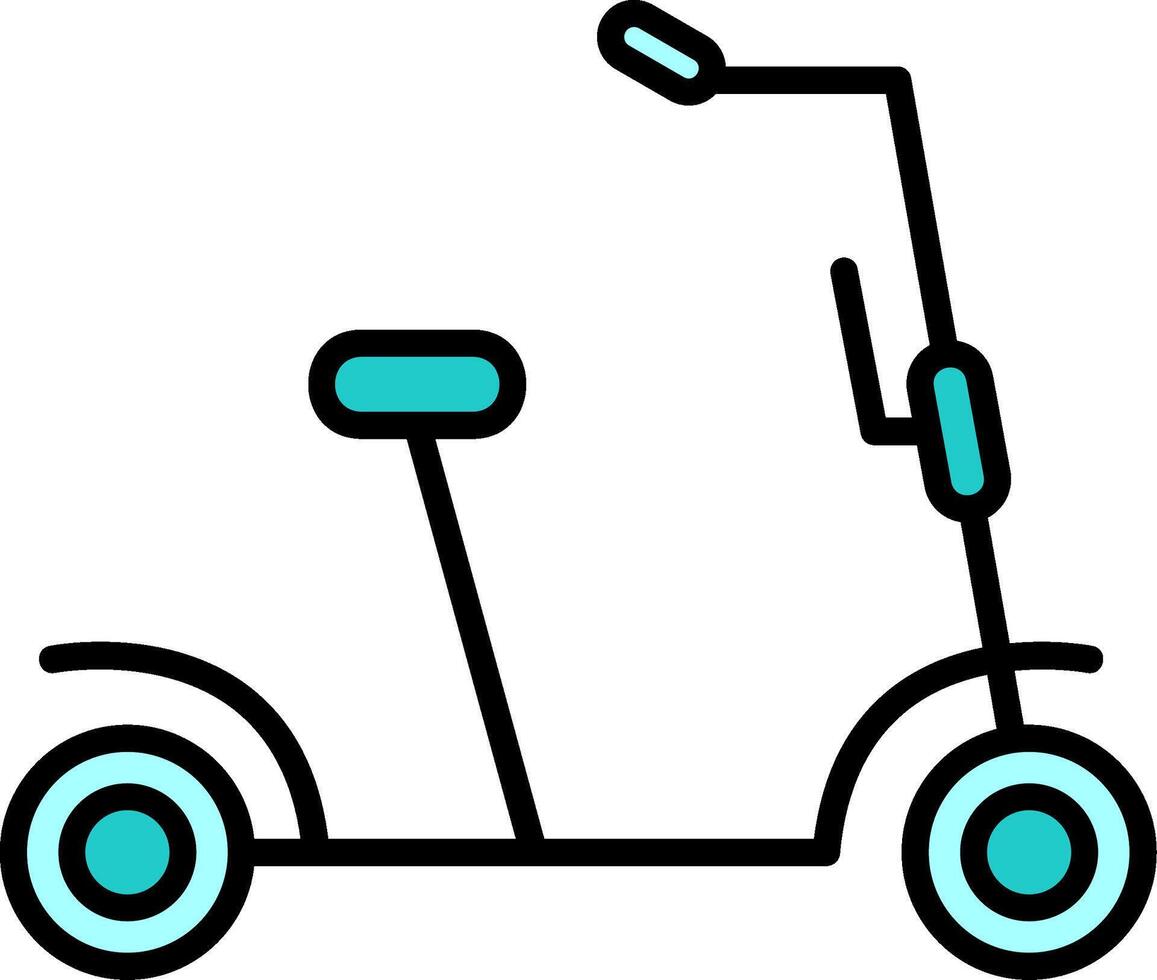 Kick Scooter Vector Icon