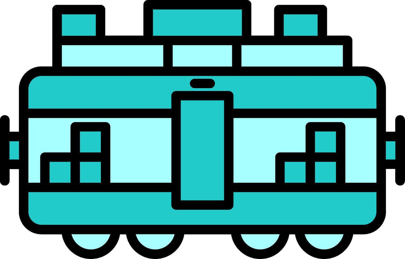 tren carga vector icono