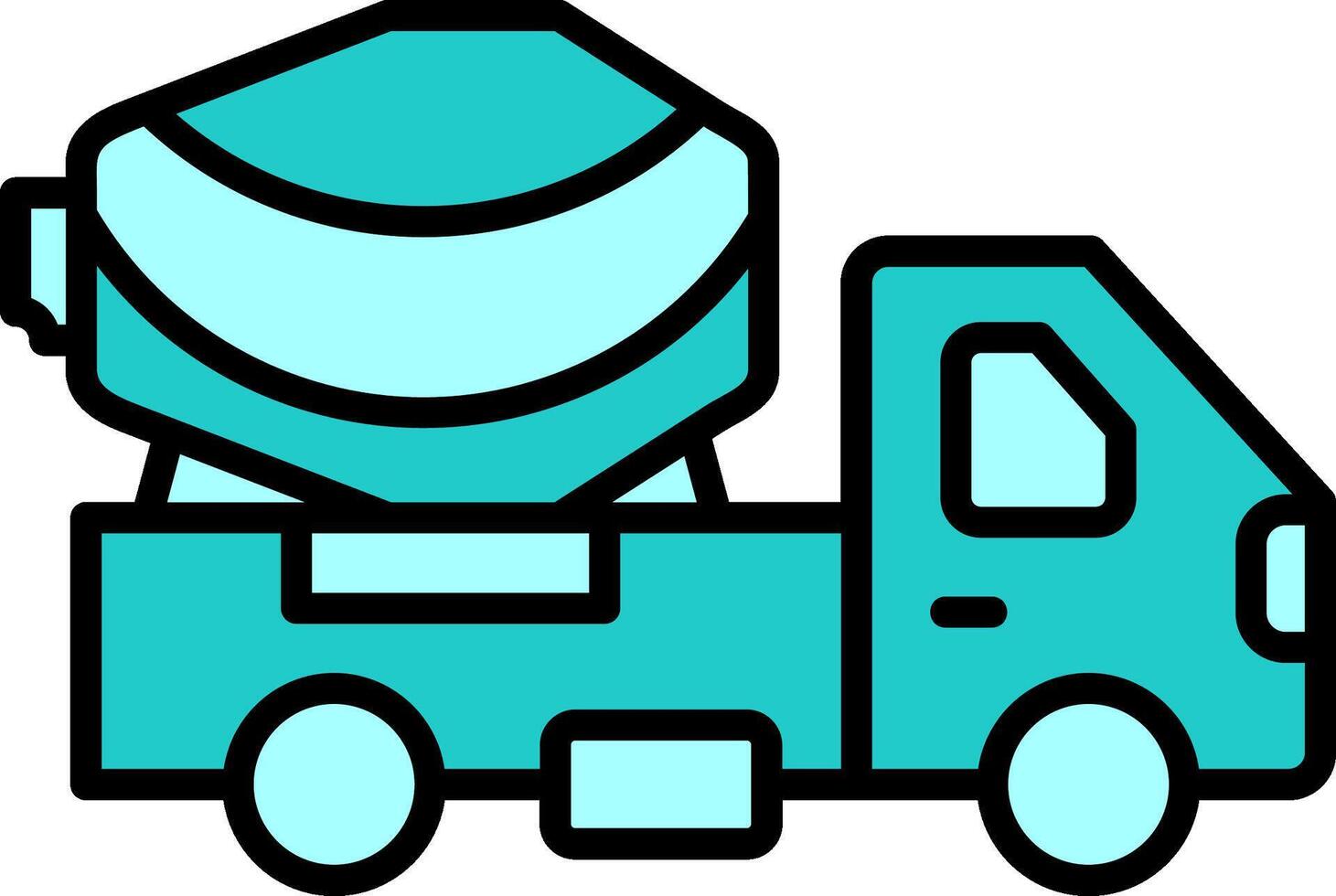 Cement Truck Vector Icon