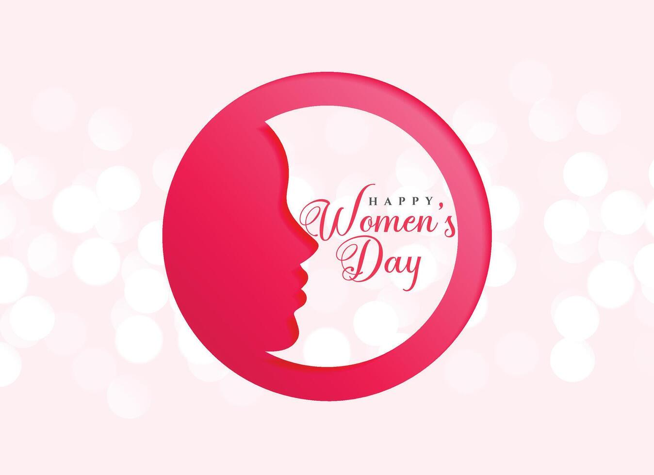 creative design of happy women's day celebration vector