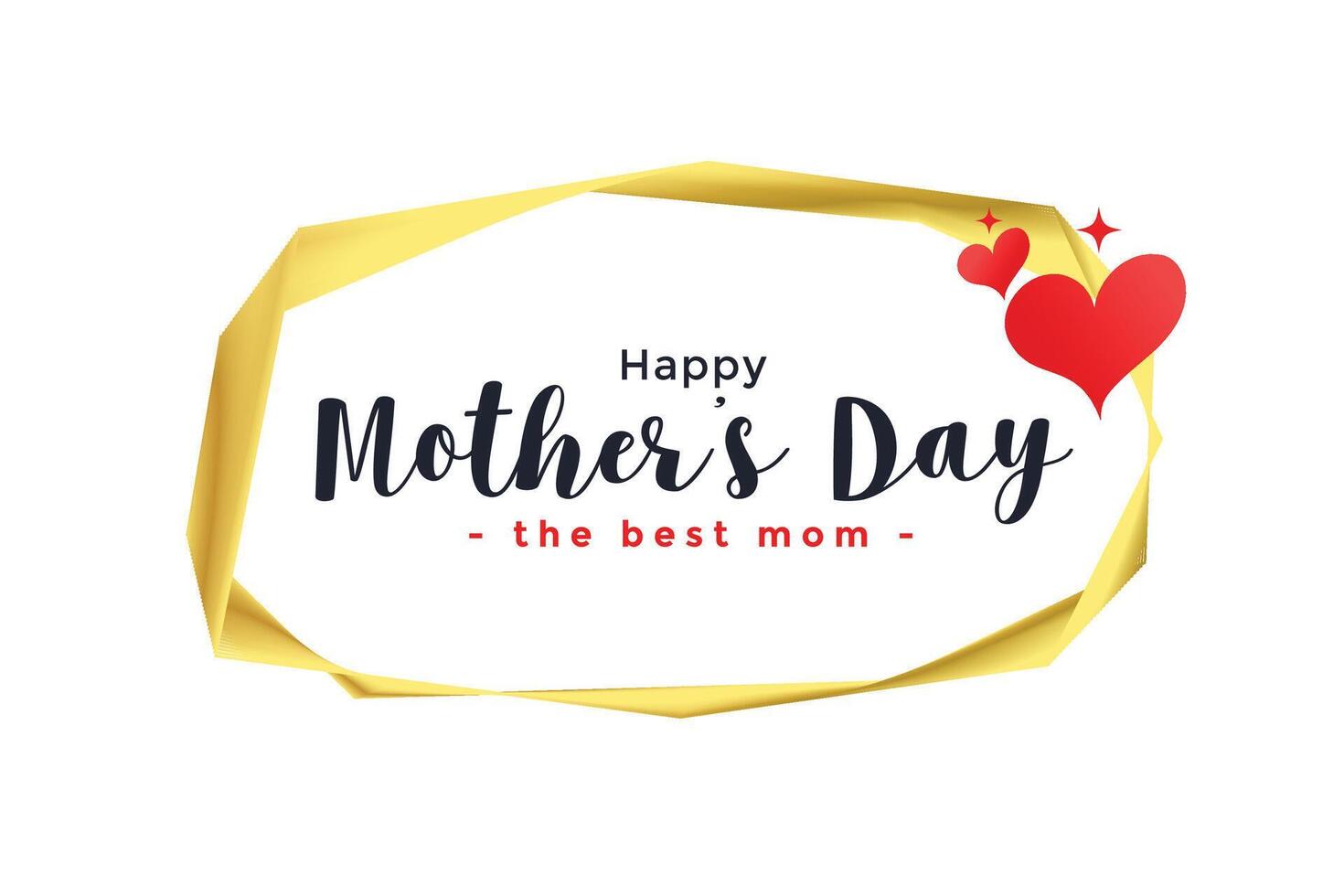 happy mother's day hearts background vector