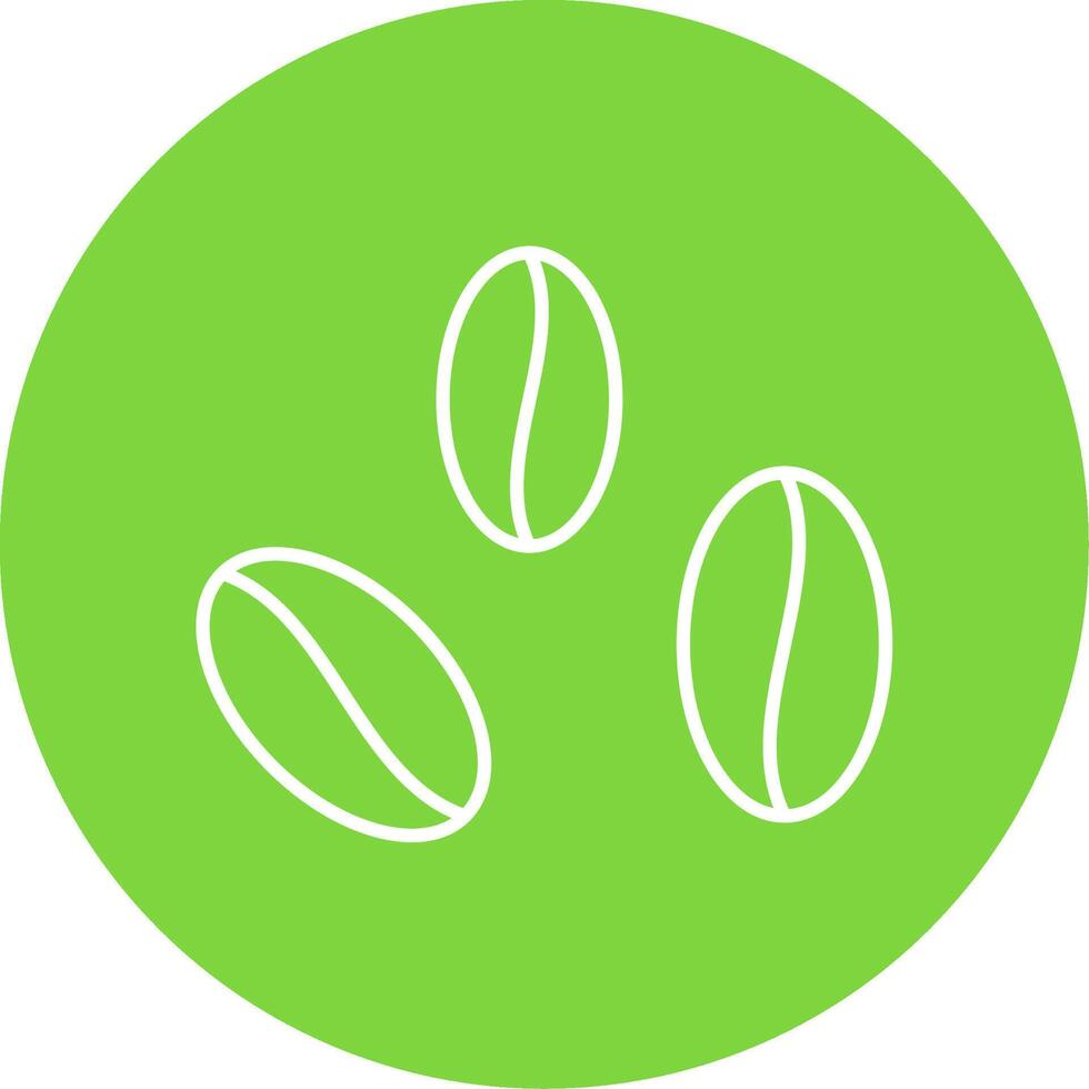 Beans Line Circle color Icon vector