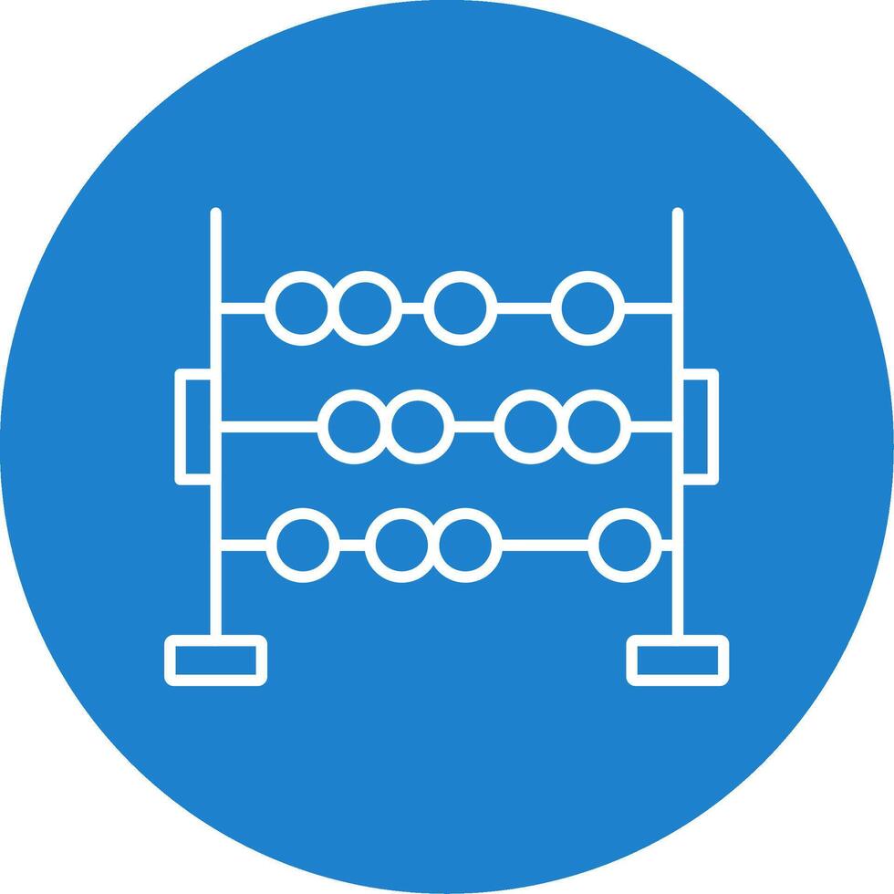 Abacus Line Circle color Icon vector