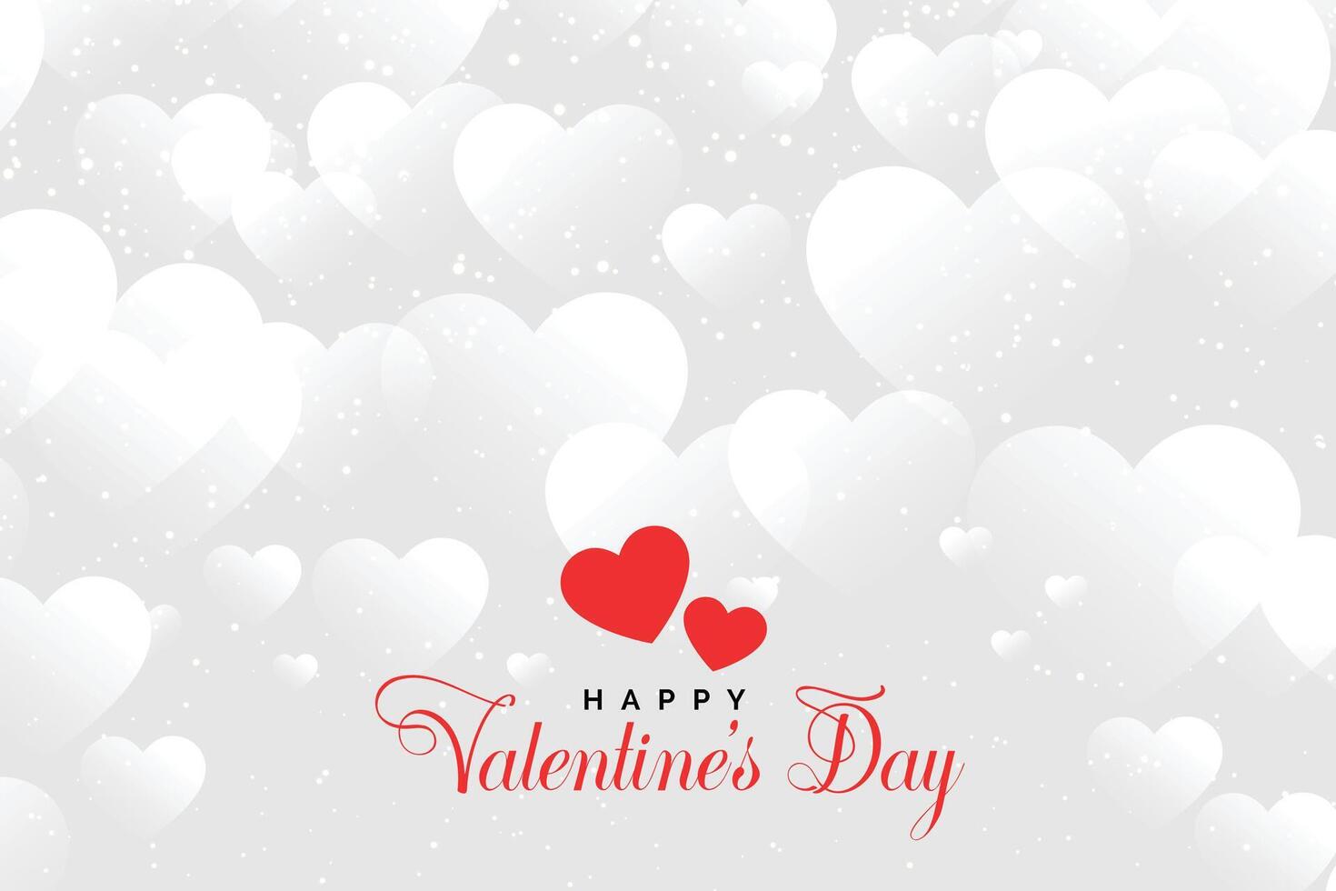 hearts cloud background for valentines day design vector