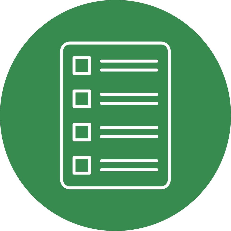 Task List Line Circle color Icon vector
