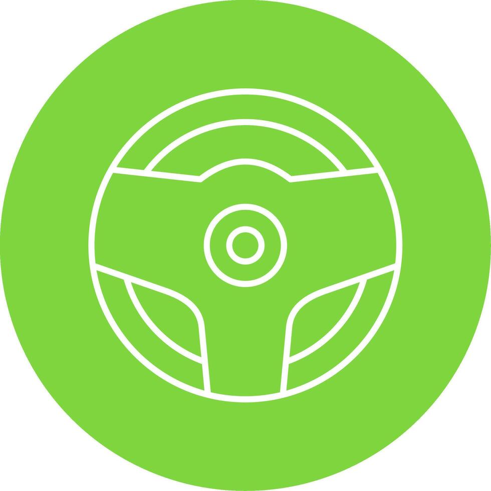 Steering Wheel Line Circle color Icon vector