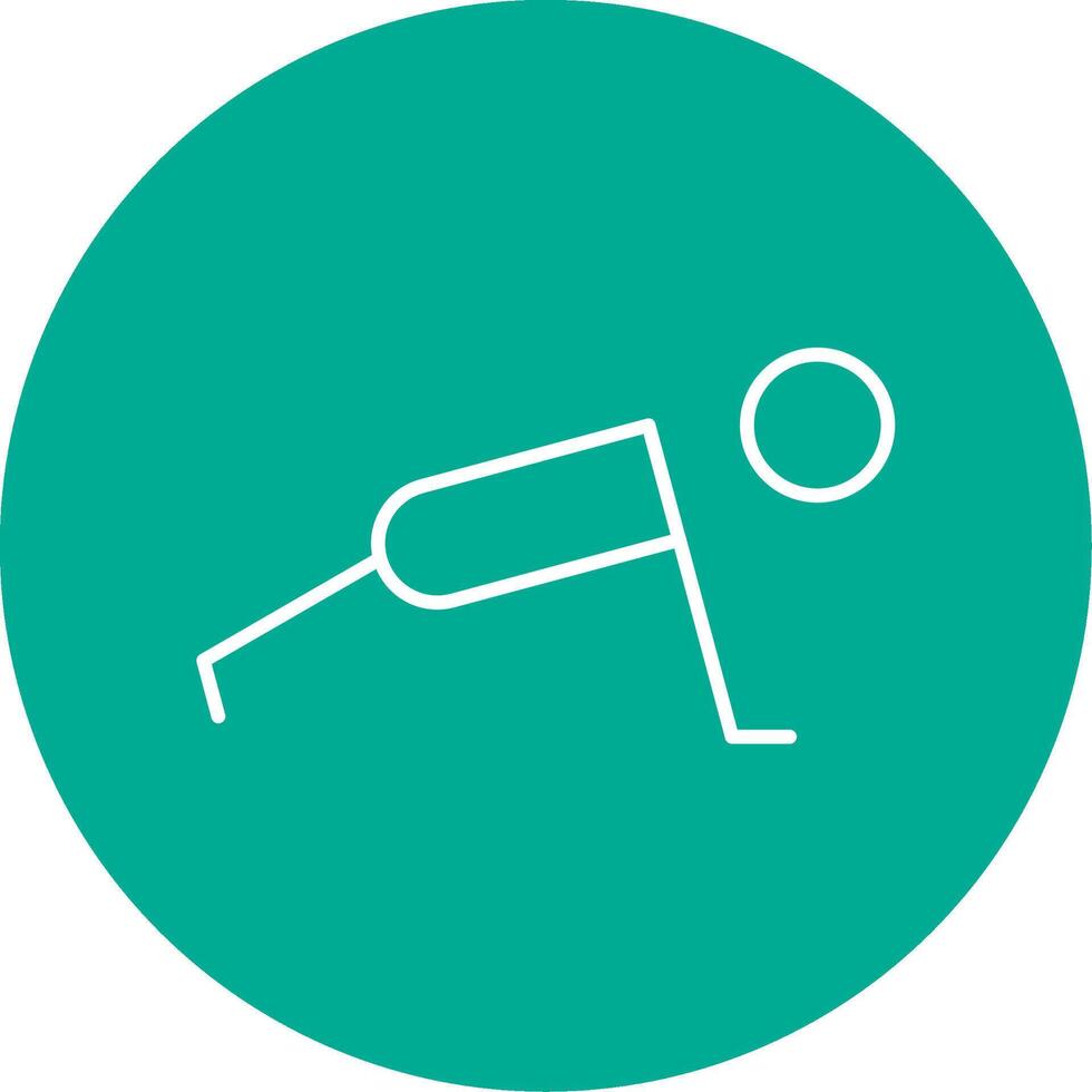 Exercise Line Circle color Icon vector