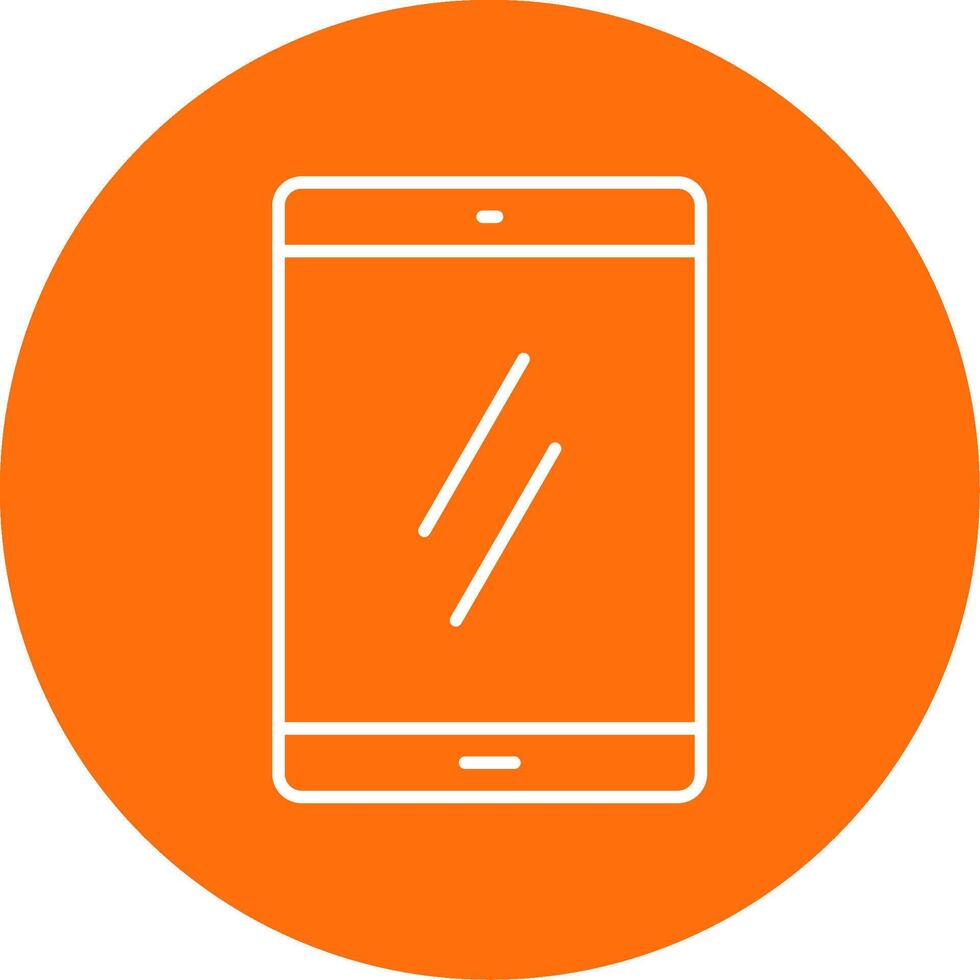 Mobile Line Circle color Icon vector