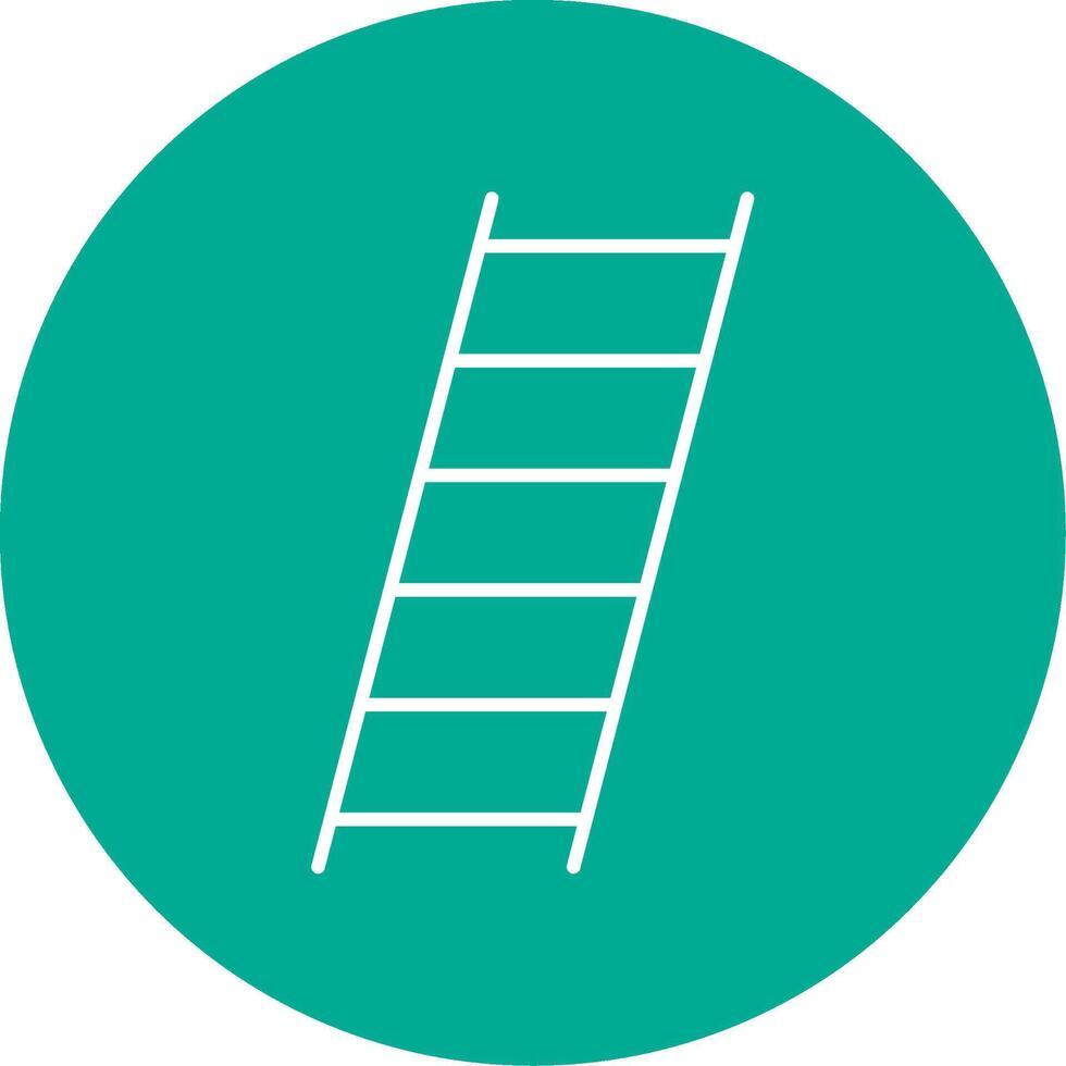 Ladder Line Circle color Icon vector