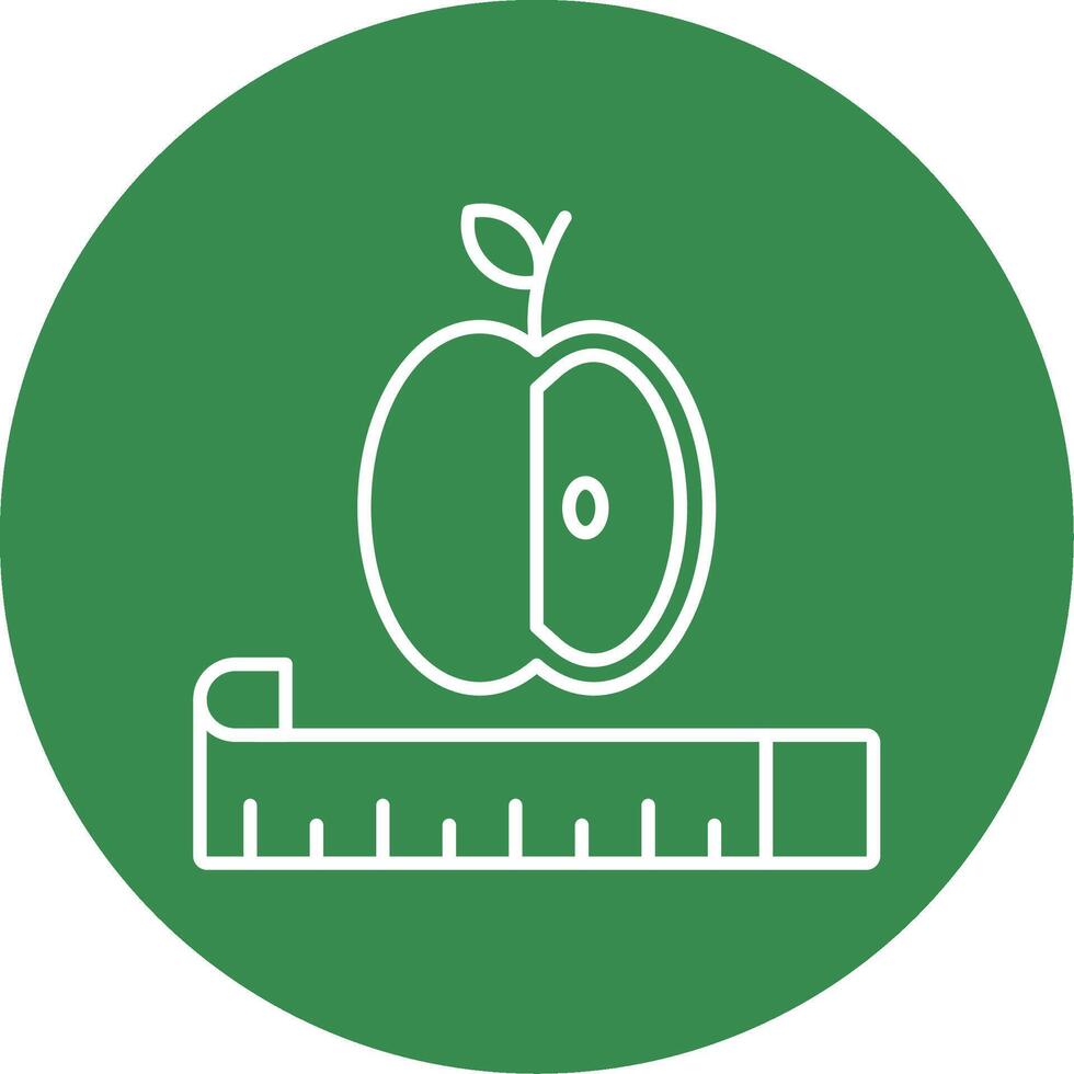 Diet Line Circle color Icon vector