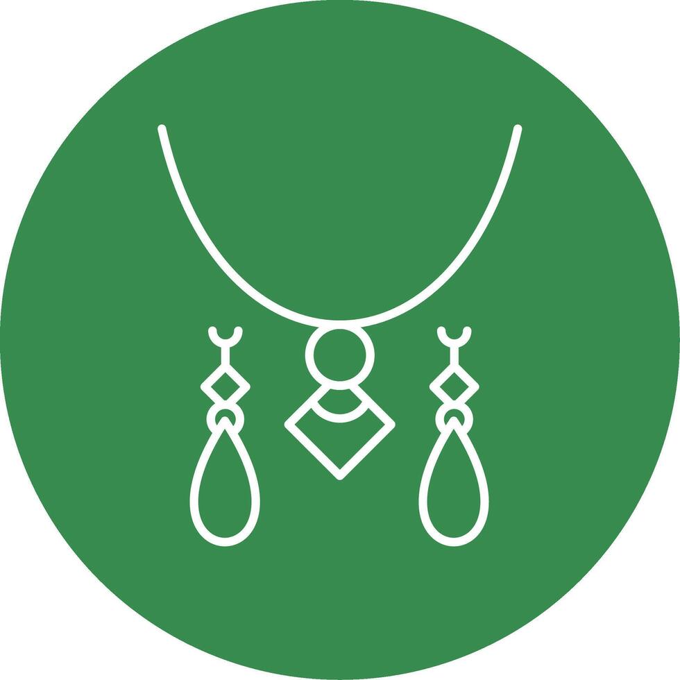 Jewelery Line Circle color Icon vector