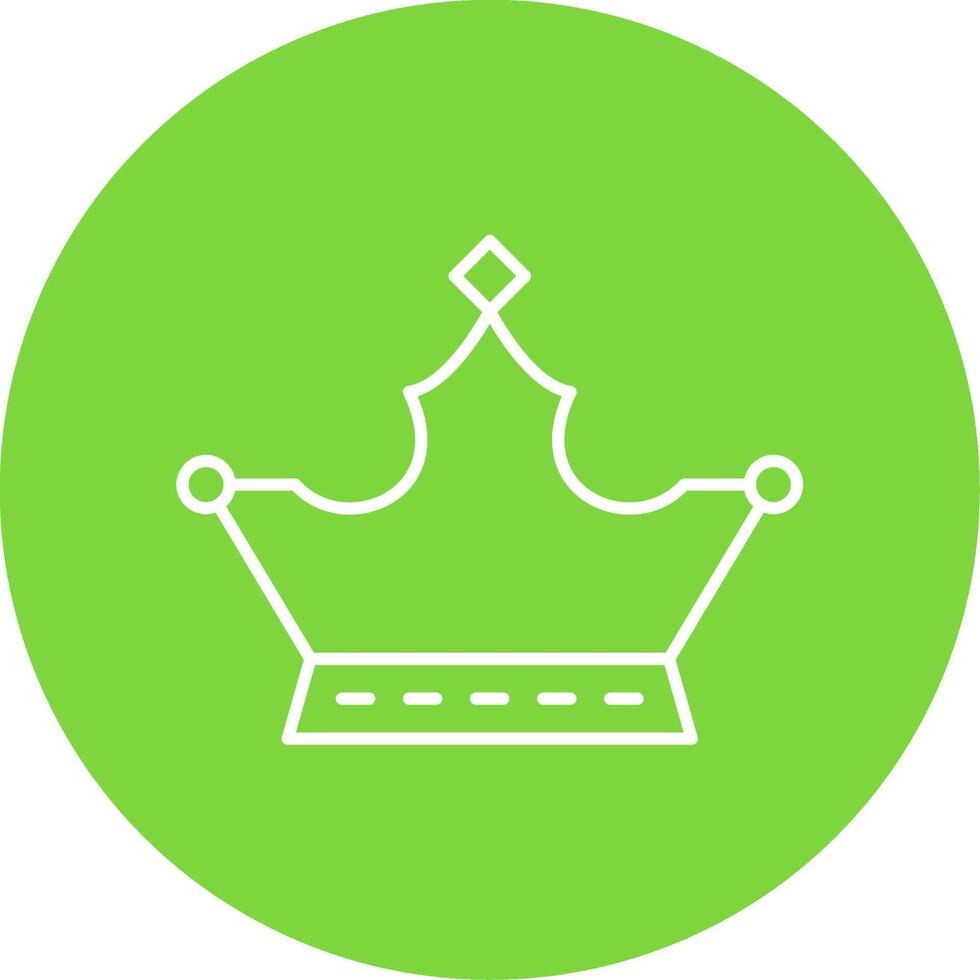 Monarchy Line Circle color Icon vector