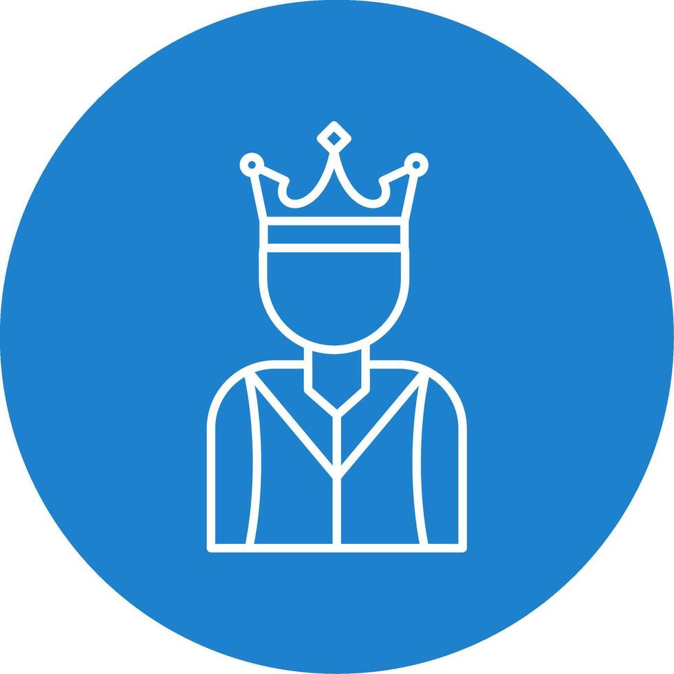 Prince Line Circle color Icon vector