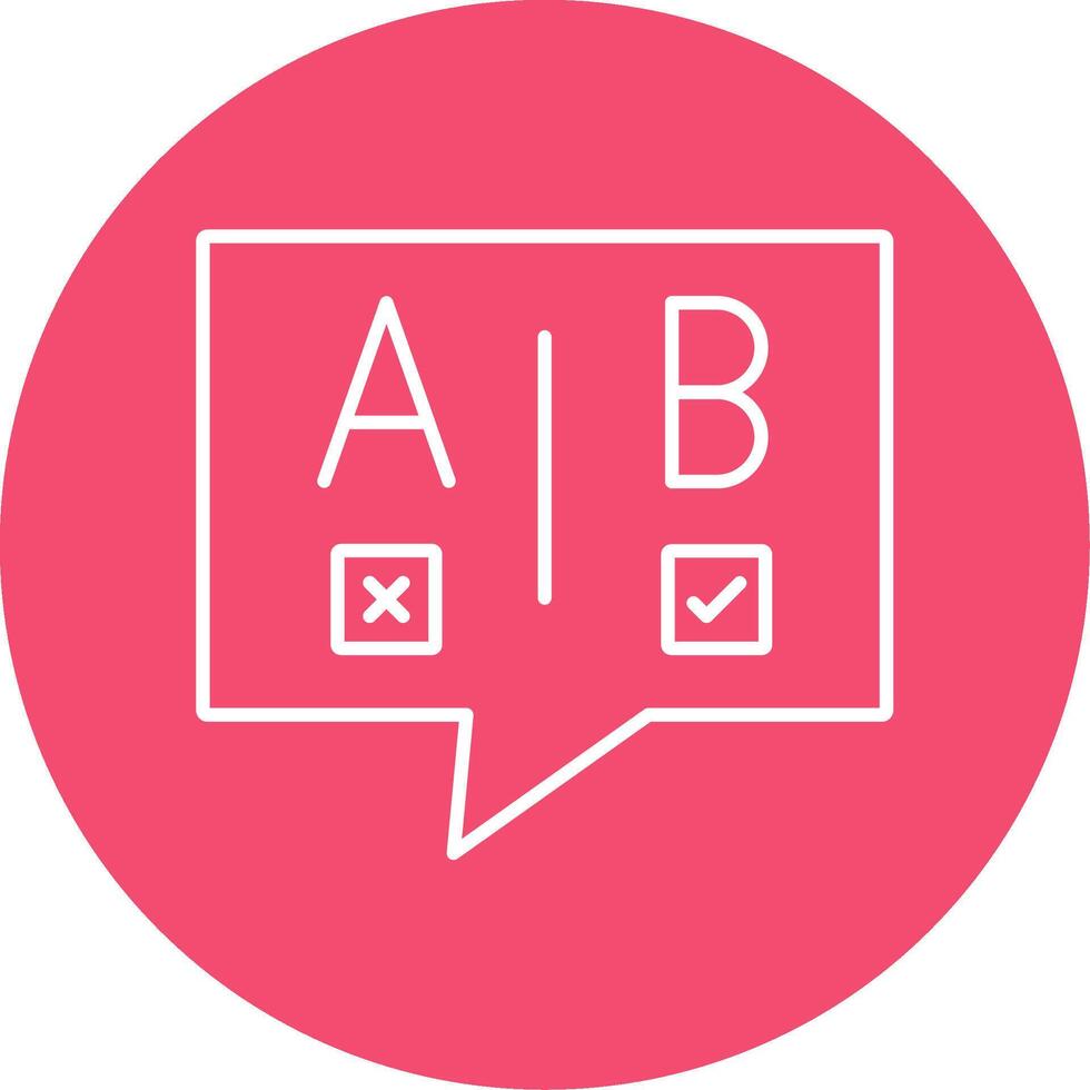 Ab Testing Line Circle color Icon vector