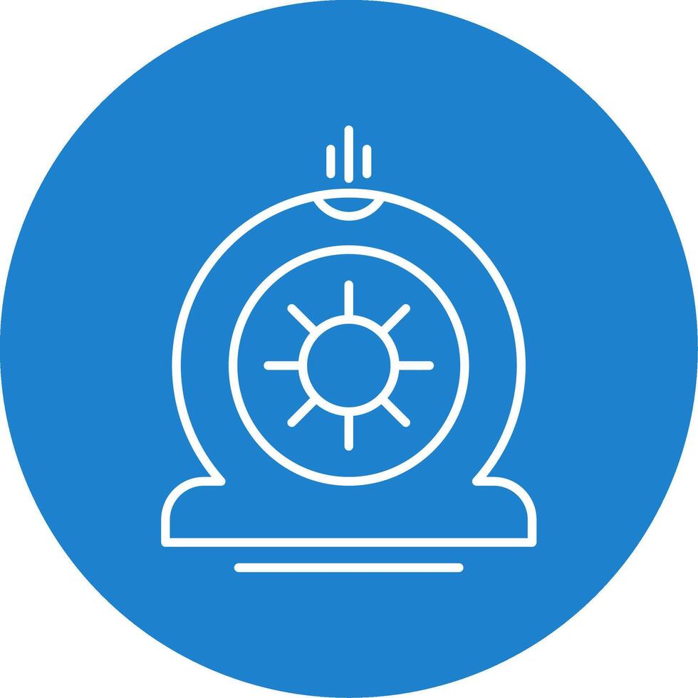 Flat Tire Line Circle color Icon vector