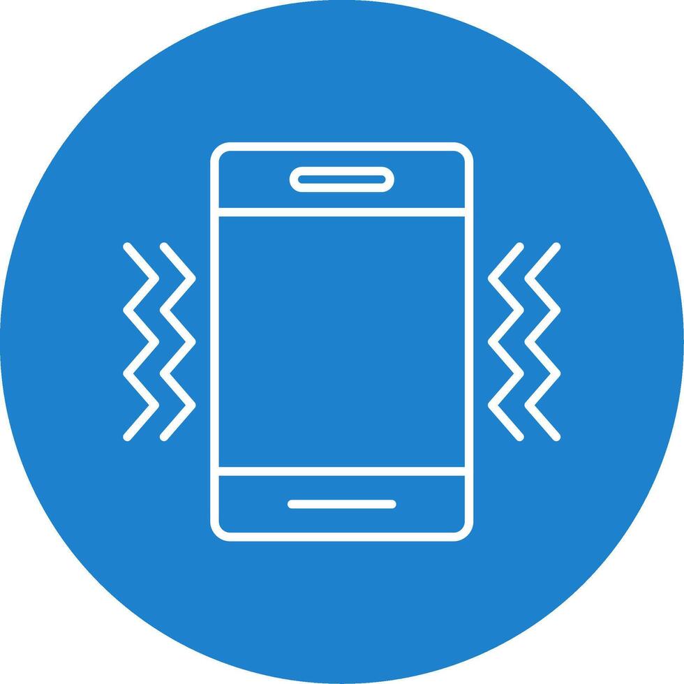 Vibration Line Circle color Icon vector