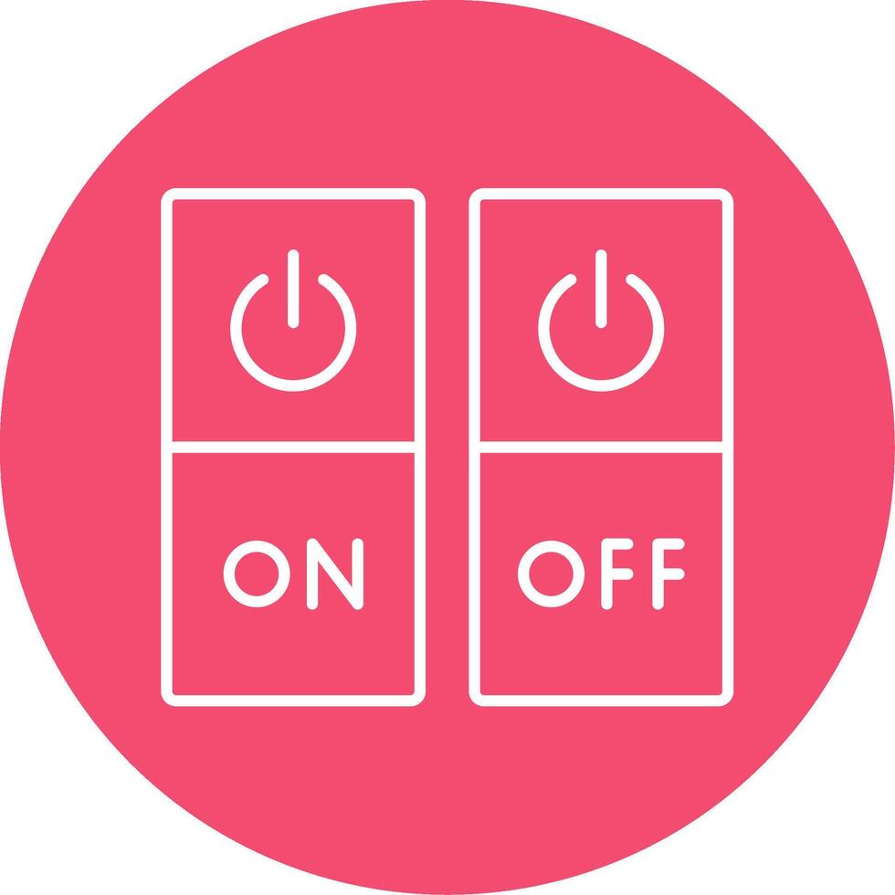 Switch Line Circle color Icon vector