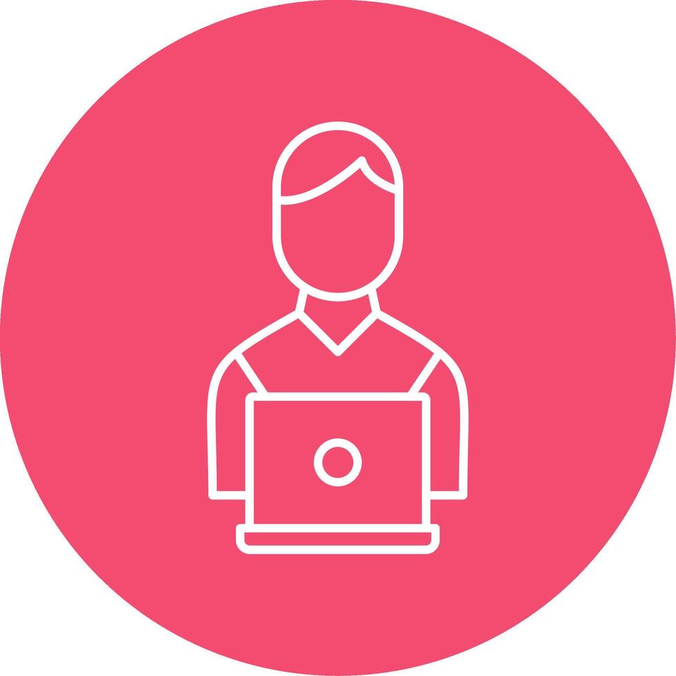 Working Line Circle color Icon vector