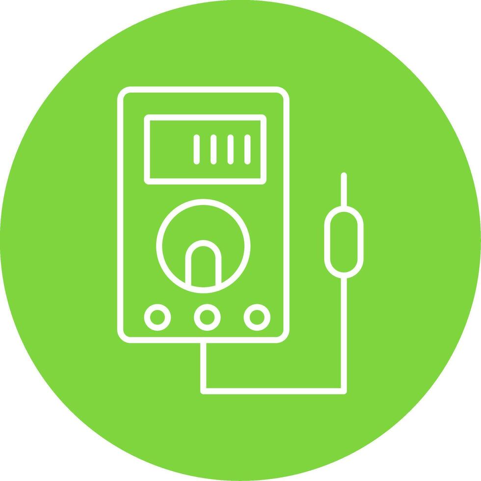 Voltmeter Line Circle color Icon vector