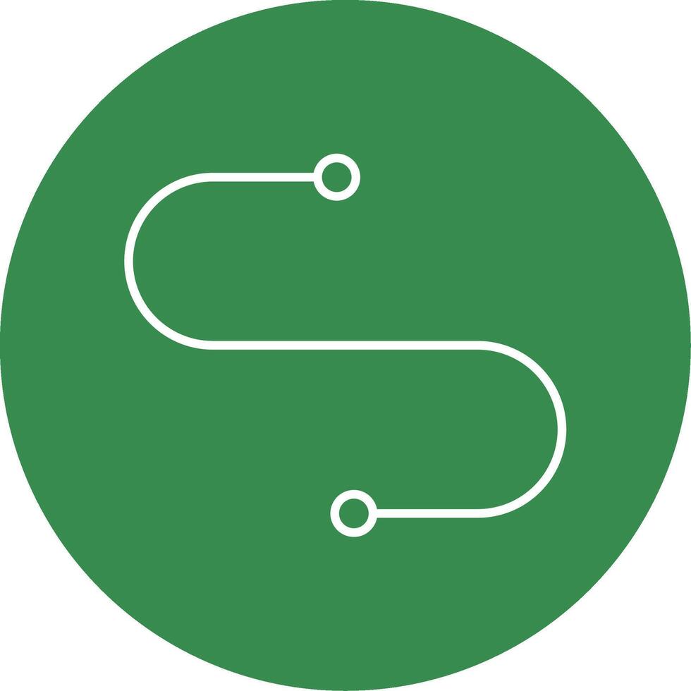 Curve Line Circle color Icon vector
