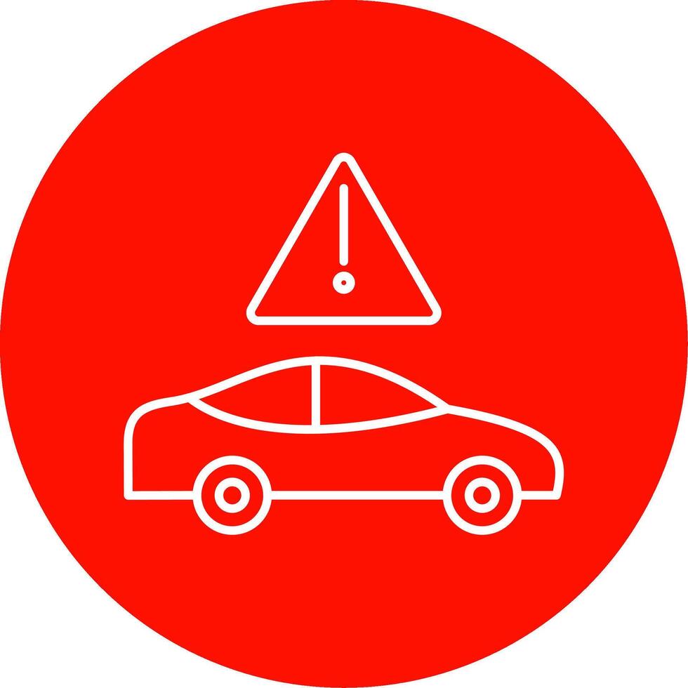 Traffic Jam Line Circle color Icon vector