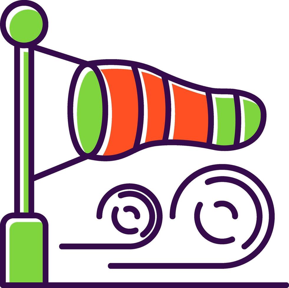 Direction Filled Icon vector