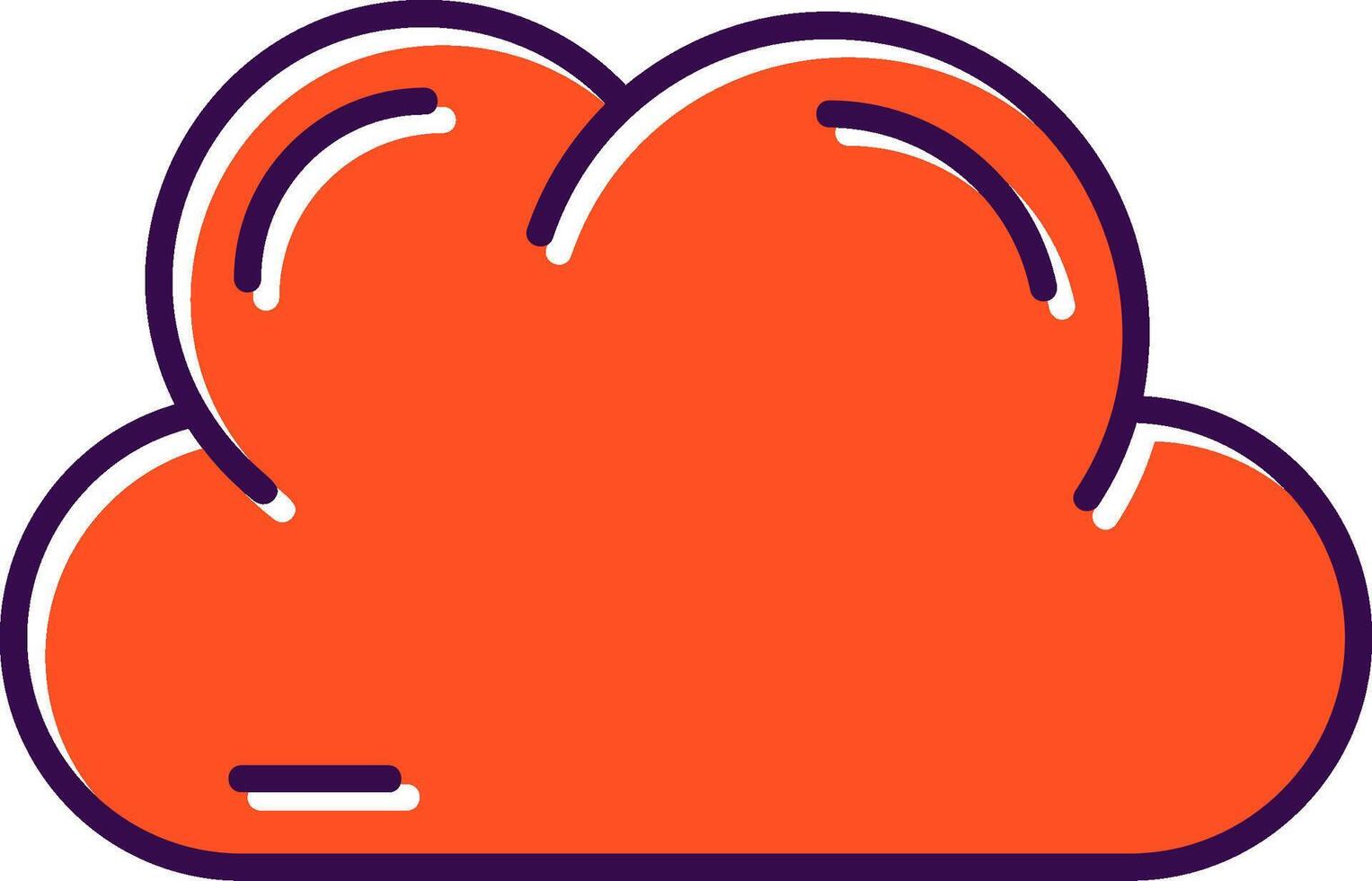 Cloud Filled Icon vector
