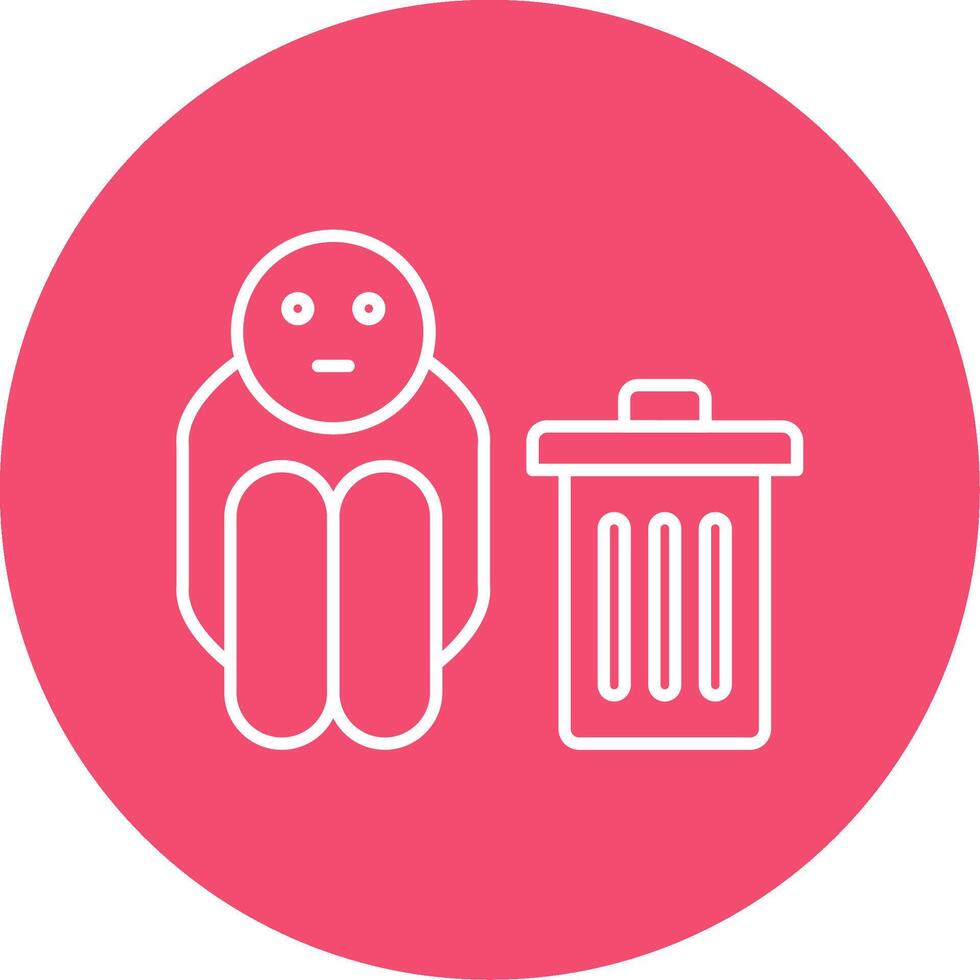 Scavenger Line Circle color Icon vector