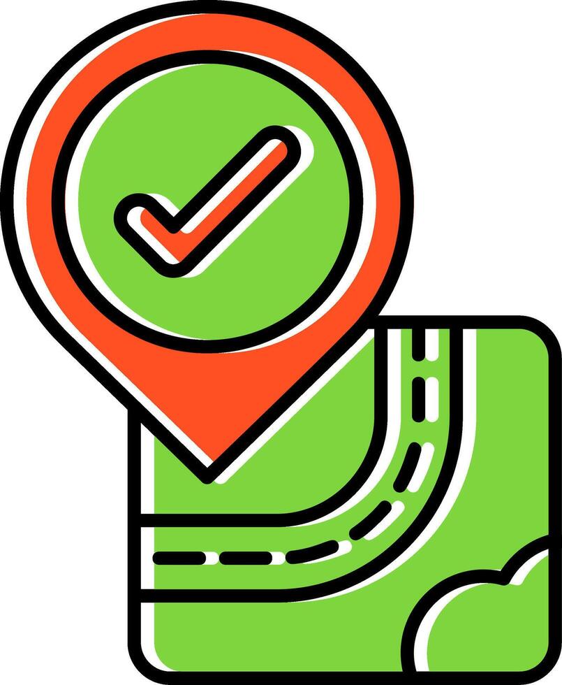 Checkmark Filled Icon vector