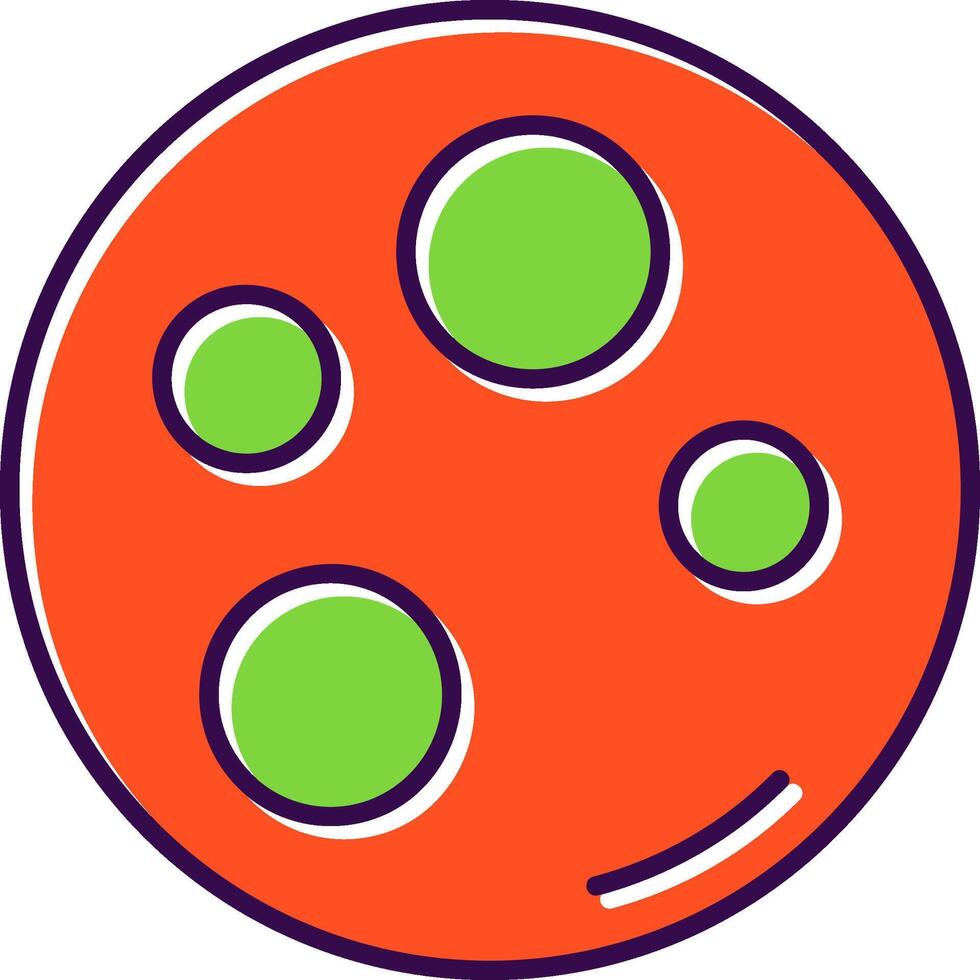 Moon Filled Icon vector