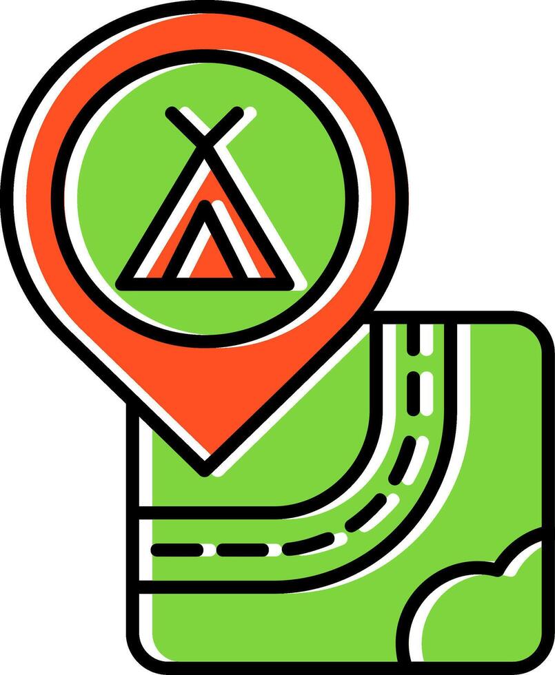 Caming Filled Icon vector