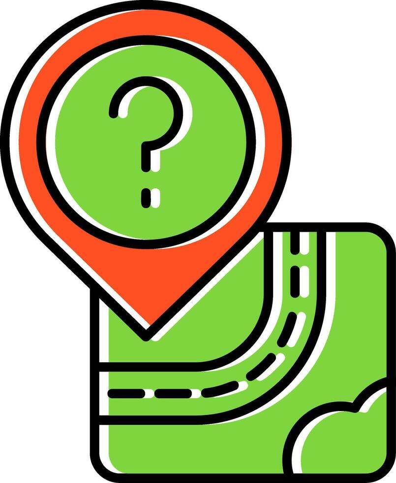 Question Filled Icon vector