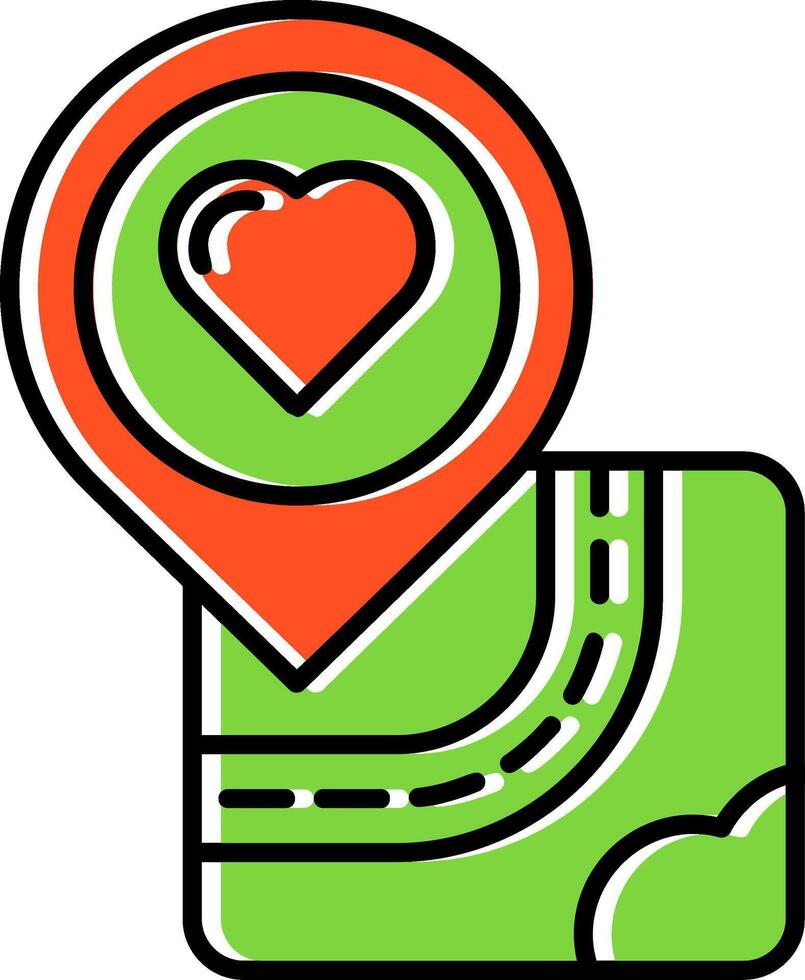 Favourite Filled Icon vector