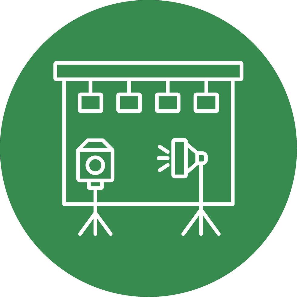 Studio Line Circle color Icon vector